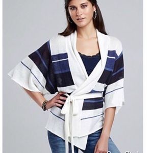 Lucky Brand color block kimono-style sweater